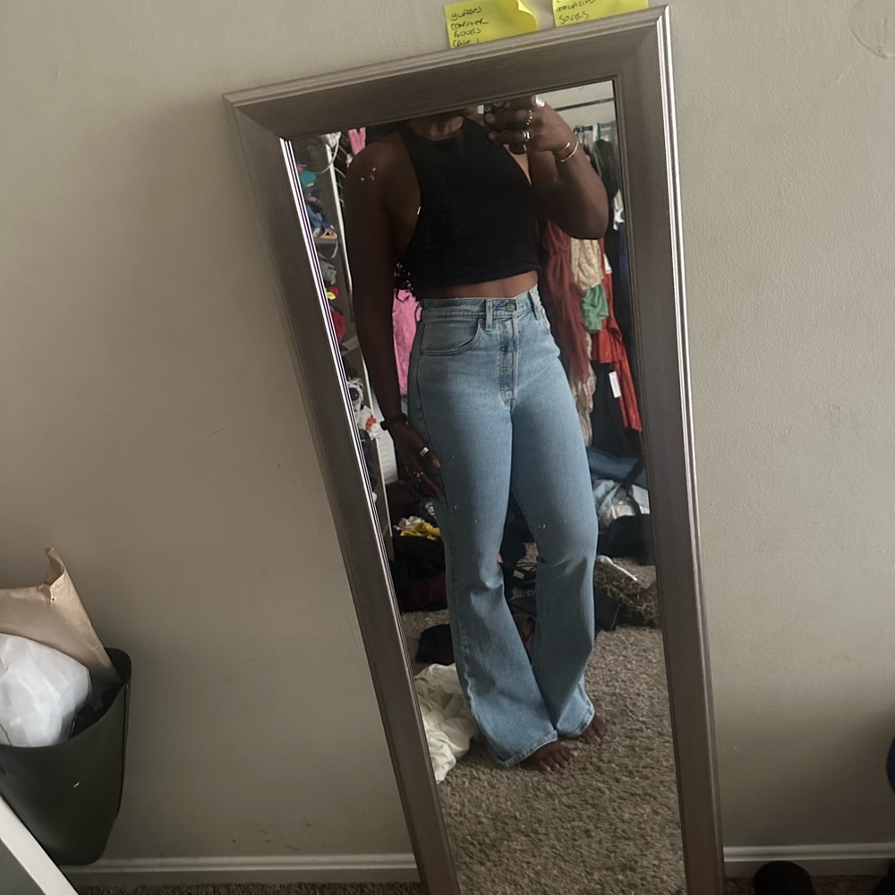Levi's Blue Flare Wide Leg Jeans